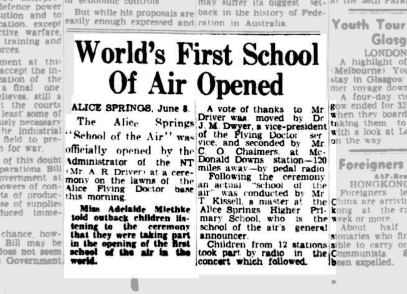 Worlds First School of Air Opened