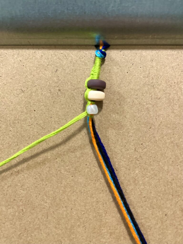 Figure 12. Step 13: Completed goal beads for day one.