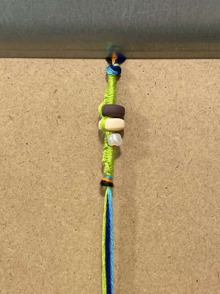 Figure 15: Completed day one, after final knot.